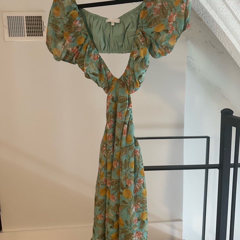 Floral Green Dress